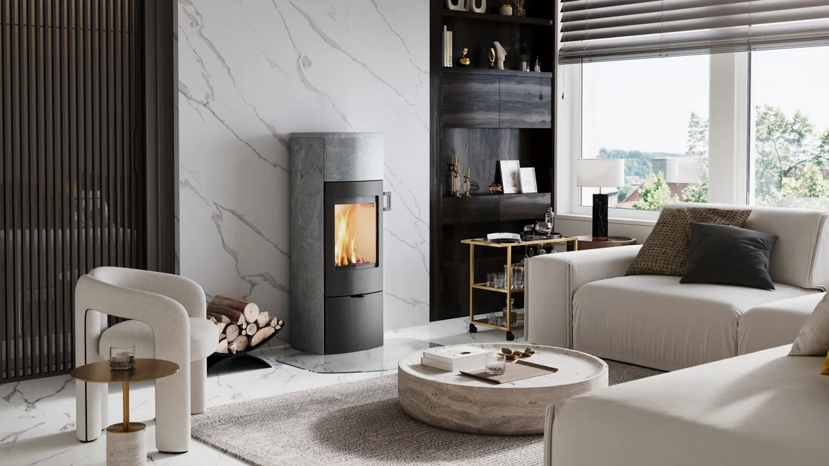 Lotus Mondo 30M Kaminofen aus Speckstein – Effiziente und